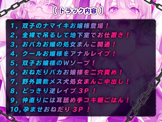 ナマイキ双子お嬢様に庶民ちんぽでわからせ教育! [おるがる堂] | DLsite 同人 - R18