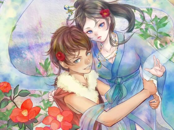 天女との一昼夜【百合】やさしくてちょっとSな女狩人が生意気な天女をあまあま調教 [meltD] | DLsite 同人 - R18