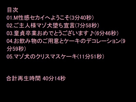 マゾ童貞のためのクリスマス調教 [猫丸もふ屋] | DLsite 同人 - R18