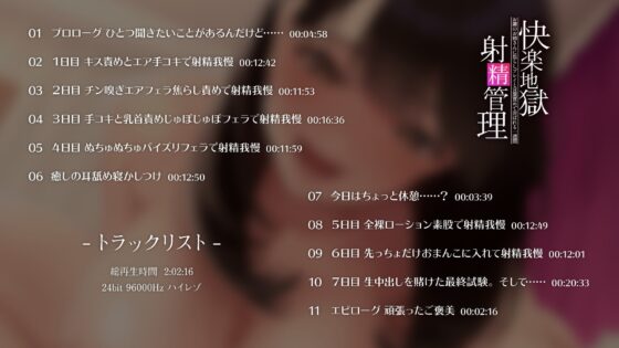 快楽地獄射精管理 お隣のお姉さんに焦らしプレイと言葉責めで弄ばれる一週間【ハイレゾ】 [肯定ちゃんのお店] | DLsite 同人 - R18