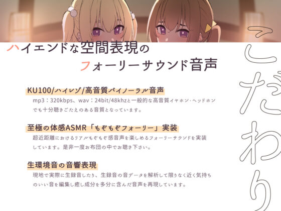 【フォーリーサウンド】孕ませ上手なお客さん募集の寒村旅館〜双子姉妹に三泊四日の子作り懇願される〜〈KU100 バイノーラル〉(エモイ堂) - FANZA同人