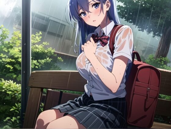 【期間限定28日間30%オフ】田舎のバス停でびちょ濡れ姿の巨乳幼馴染JKとキスの後のトロトロ種付けえっち～大人のカラダに成長した彼女とぼくのなつやすみ～ [JKギルティ] | DLsite 同人 - R18