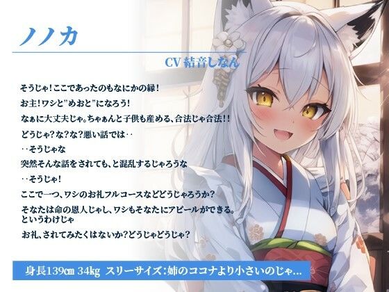 【110円】のじゃロリ妖狐の妹も子孫繁栄したい〜もふもふドスケベ白狐と甘々性活〜【抱き枕推奨/ファンタジー/癒し】(巨乳大好き屋) - FANZA同人