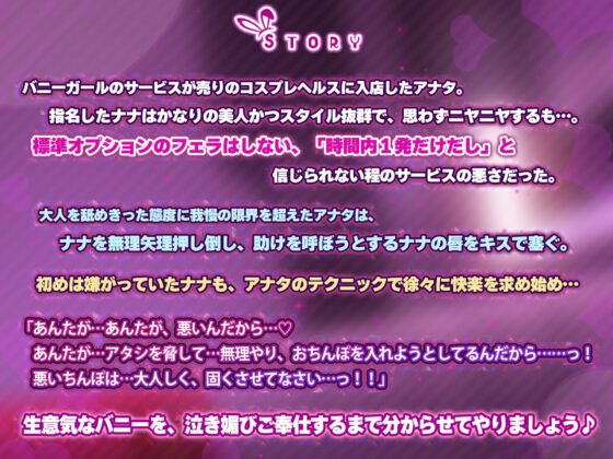 【KU100】サービスの悪いバニーちゃんを凌●レ●プでわからせて泣き媚びご奉仕(生ハメ堕ち部☆LACK) - FANZA同人
