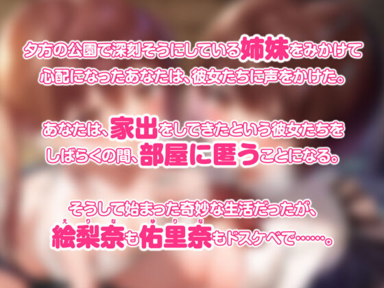 【KU100】家出ロ●姉妹を拾ったら全肯定あまあまご奉仕してくれました♪ 〜お兄ちゃん、私たちにいっぱい甘えてね〜【りふれぼプレミアムシリーズ】(スタジオりふれぼ) - FANZA同人