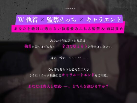 執着系兄弟から激重感情を向けられまくる監禁調教レ○プ 〜君はヤンデレシェアハウスの管理人さん