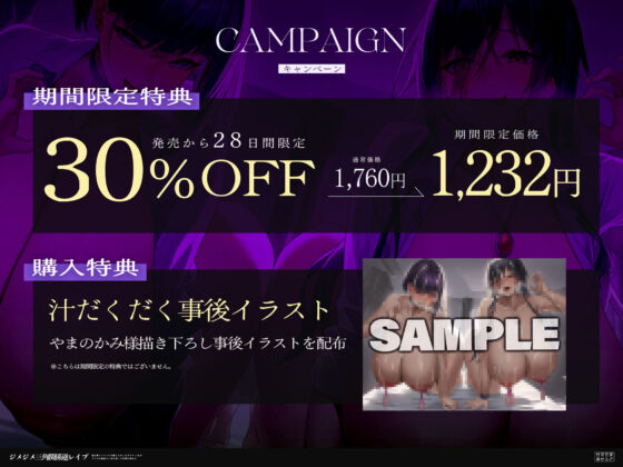 【女性優位フォーリー/ドスケベ事後差分イラスト】ジメジメ三角関係逆レ●プ〜独占欲マシマシ王子様とひねくれダウナーJKはアナタの童貞ちんぽを使って友情を深める〜