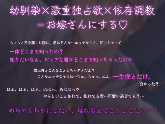 絶対に僕のお嫁さんになって〜幼馴染に調教されてグズグズになるまでお仕置きえっち〜※結婚不可避※
