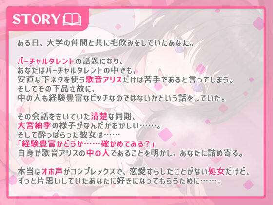 V配信者‘中の人’×オホ声ドスケベえっち〜同じ大学の清楚なあの子は実は…〜(いとおかしのみみおか) - FANZA同人