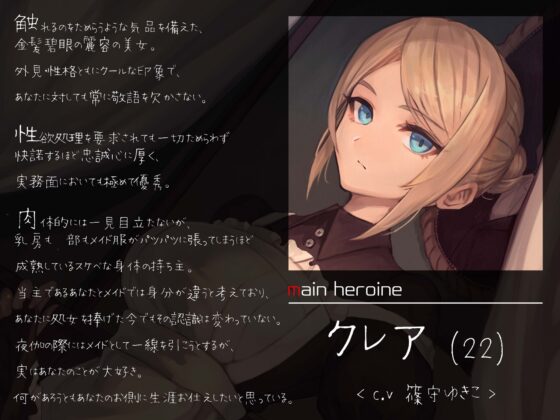 超絶優秀金髪メイドに性処理をさせる話 『続』 〜身も心も貴方と共に〜 [スタジオぽんぽこ] | DLsite 同人 - R18