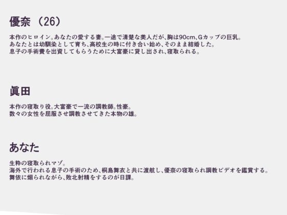 貸し出し妻のNTR報告 ～清楚な妻の寝取られ調教～ [へその惑星] | DLsite 同人 - R18
