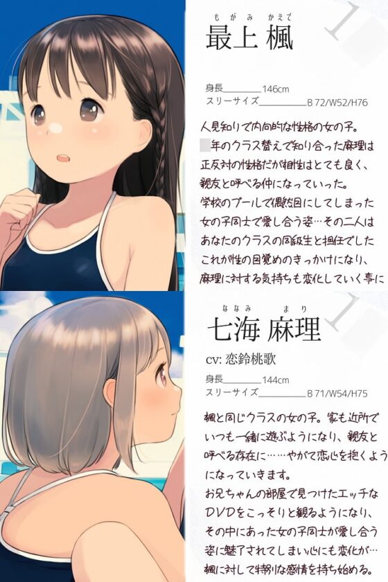 【TS百合】無垢な少女達は百合で性に目覚める【KU100】 [ユビノタクト] | DLsite 同人 - R18