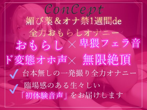 【新作価格】【プレミア級のガチオホ声】 お’お’お’お’...クリチ〇ぽやべぇ...人気声優の千種 蒼ちゃんが媚び薬服用＆オナ禁一週間からの全力おもらし大放出オナニー(ガチおな) - FANZA同人