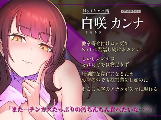 指名ができない人気清楚キャバ嬢のお外で媚び媚び枕営業「おじさま、私のアソコ…独り占めしてみませんか？」(バタリンコちゃん) - FANZA同人