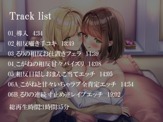 【相反責め】JK姉妹の壊れるまで甘々ドS相反責めいじめ【バイノーラル】(枕木製作所) - FANZA同人