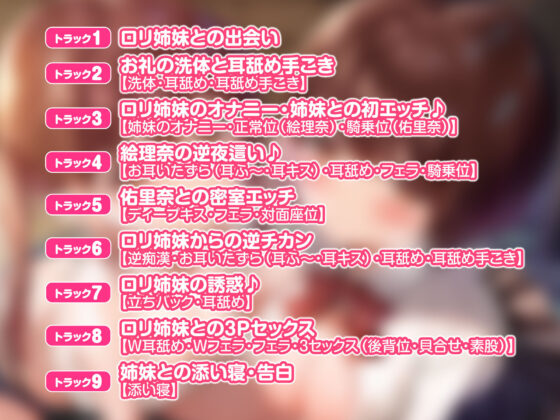 【KU100】家出ロ●姉妹を拾ったら全肯定あまあまご奉仕してくれました♪ 〜お兄ちゃん、私たちにいっぱい甘えてね〜【りふれぼプレミアムシリーズ】(スタジオりふれぼ) - FANZA同人