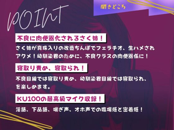 幼馴染のさく姉は不良クラスのネトラレ肉便器係(ドM女史団) - FANZA同人