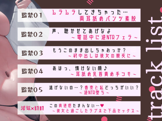 【密着耳奥アクメ舐め】ドスケべ下品JKの逆NTR監禁〜彼女の親友に犯●れる(あくあぽけっと) - FANZA同人