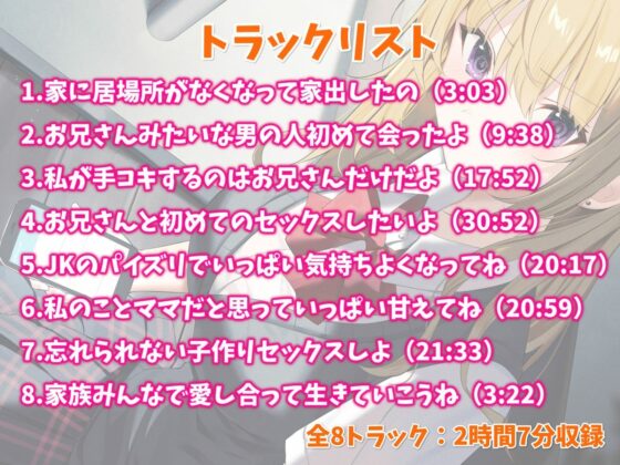 家出したギャルJKを拾って結婚した話-男嫌いな寂しがり屋少女と甘々セックス【バイノーラル】(幸福少女) - FANZA同人