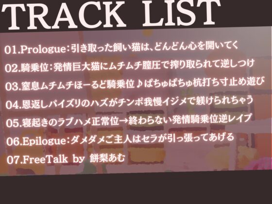 【高身長×逆レイプ×甘々ツンハメ】発情保護ネコの主従逆転ムチムチ精液絞り-セラが悪い子なのはご主人のせいだから、えっちで好き好き逆躾け- [甘々と毒々] | DLsite 同人 - R18