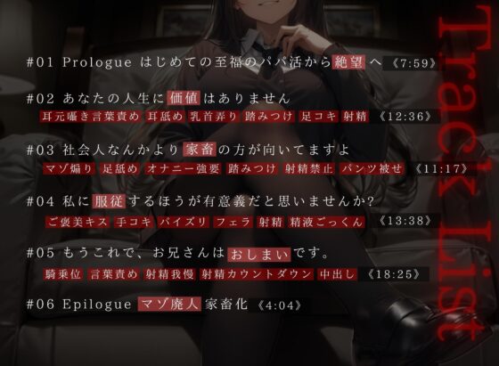 【ドM向け】ドSお嬢様のパパ活JKに全て搾り取られて人生終了させられる話 [NB企画] | DLsite 同人 - R18