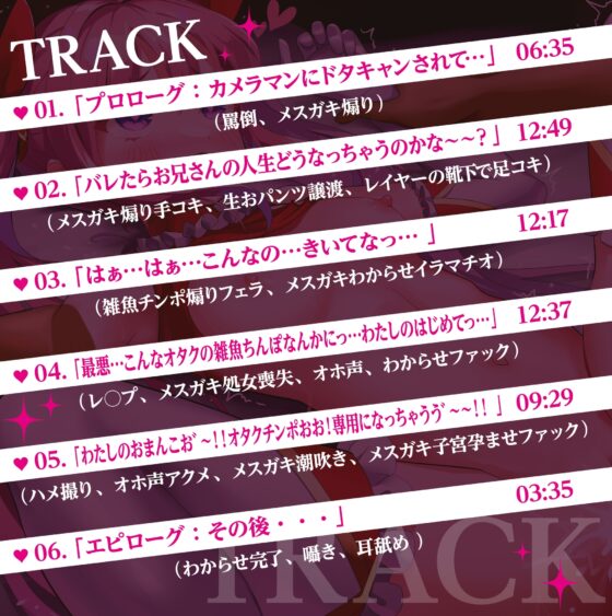 生意気なメスガキJ◯レイヤーをわからせる【オホ声有り】【KU100】 [らすく] | DLsite 同人 - R18