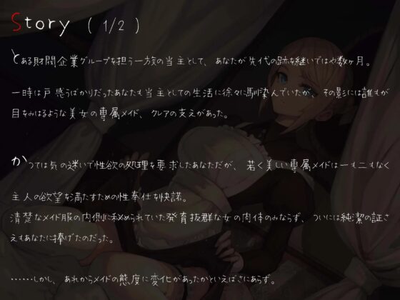 超絶優秀金髪メイドに性処理をさせる話 『続』 〜身も心も貴方と共に〜 [スタジオぽんぽこ] | DLsite 同人 - R18