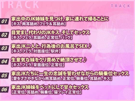 【甘々&嫌々ASMR!】家出中のJK姉妹に下心丸出しの命令でドン引きされながら連続中出し甘オホえっち♪【KU100】【りふれぼプレミアムシリーズ】 [スタジオりふれぼ] | DLsite 同人 - R18