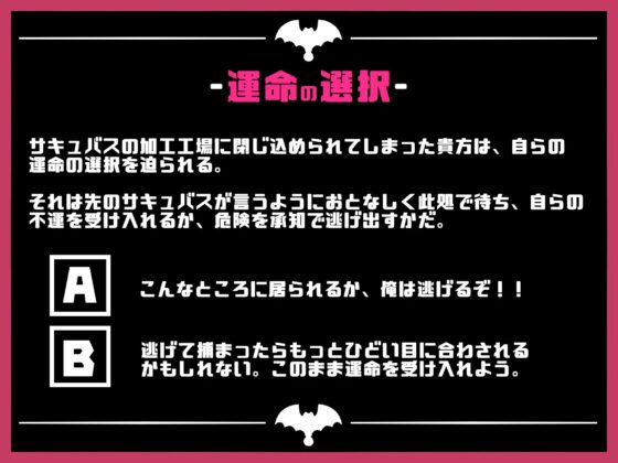 サキュバスのマゾオス加工ファクトリー -選択肢を選んで聞きすすめる新感覚音声作品- [黒月商会] | DLsite 同人 - R18