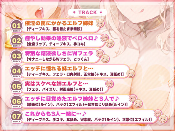 【超密着】舐め好きエルフ姉妹の純愛ご奉仕 〜必ずどこかを舐めている甘々ラブラブえっち〜【りふれぼプレミアムシリーズ】(スタジオりふれぼ) - FANZA同人