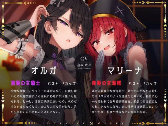 【奴●化魔法】メス〇キ海賊＆ダウナー女騎士のオホ堕ちご奉仕日誌【低音甘オホ】(脳とりがー) - FANZA同人