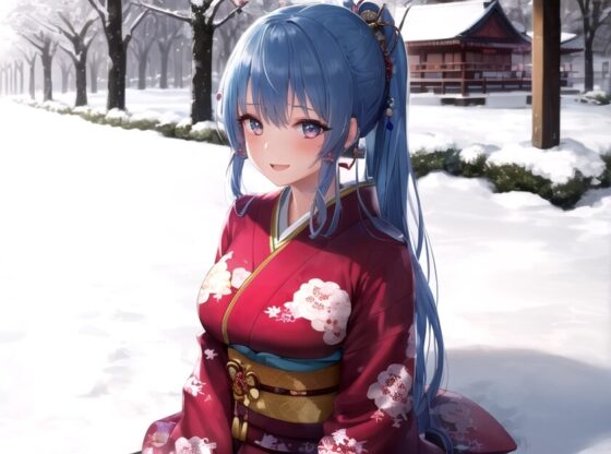 正月に着物のスライム娘ちゃんにお年玉を渡さなかったら逆レイプで子種を搾り取られた件【抱き枕推奨/ファンタジー/ラブラブ】 [巨乳大好き屋] | DLsite 同人 - R18