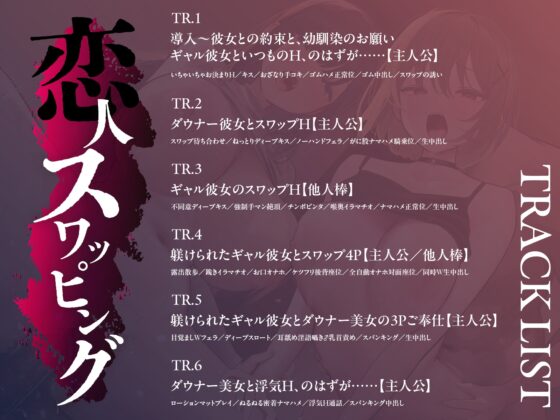 【ギャル×地味ダウナー交換】恋人スワッピング～交換した地味巨乳娘が調教済みでエロすぎた！? 生意気だったギャル彼女は変態マゾに躾られていて…隣でオホ絶頂！ [コロコエ] | DLsite 同人 - R18