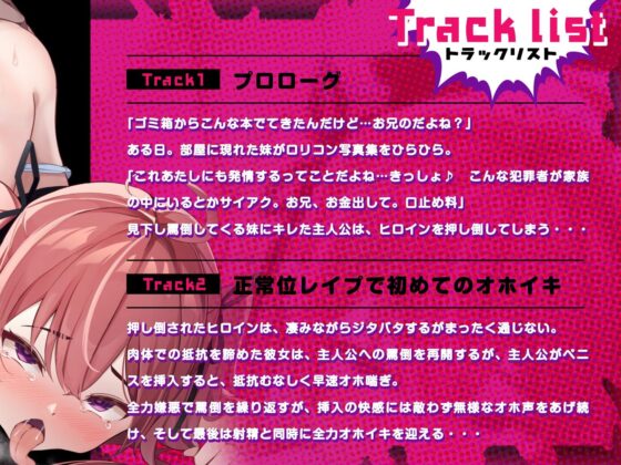 ブチ犯●れることを望みながら挑発を繰り返すクソ生意気な妹は、やっぱり何度でも敗北オホイキさせられる（KU100マイク収録作品）(メスガキプレイ) - FANZA同人