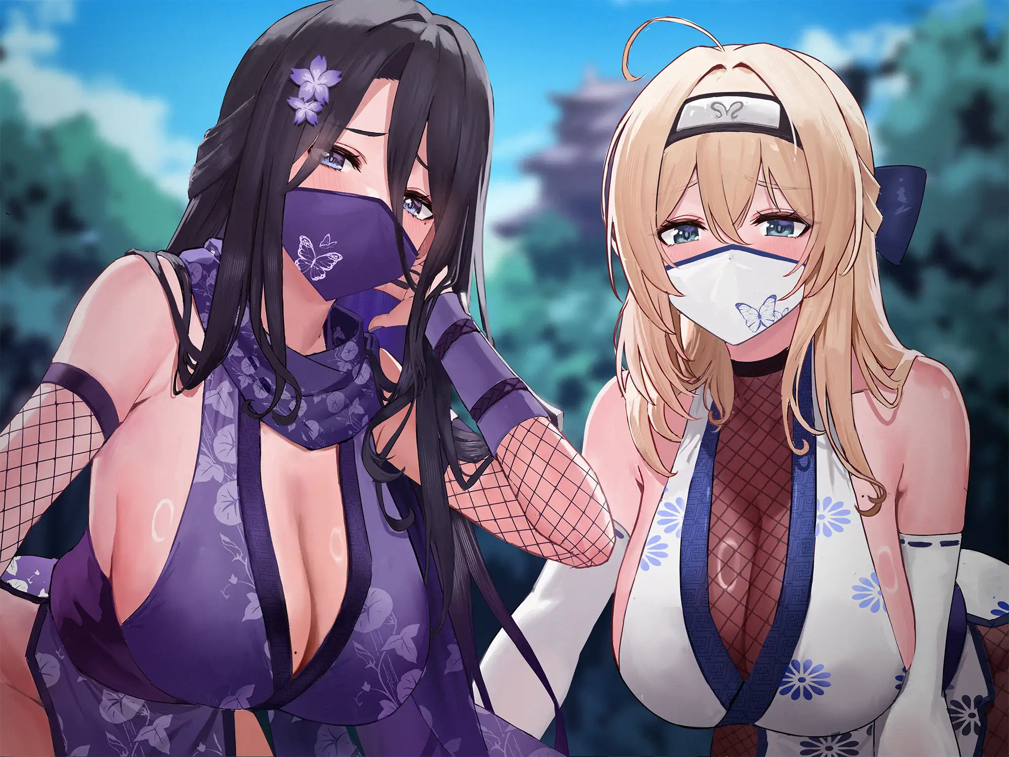 ✅ドスケベ差分付き✅【全編ぐっぽり両耳奥舐め】お耳がバグるまで出られない忍びの森～忍びの森に迷い込んでしまったあなたがドスケベWくノ一に耳穴調教される日常～ [J〇ほんぽ] | DLsite 同人 - R18