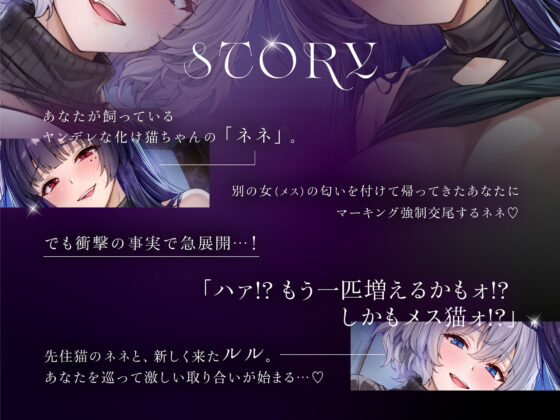 【本編対応CGイラスト200枚以上】うちのヤンデレな飼い猫ちゃん×2にメチャクチャに搾られちゃう話【Wハーレム】