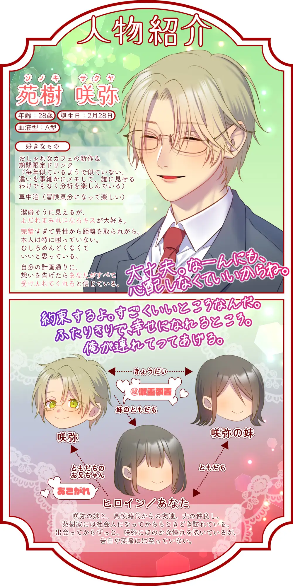 爽やかで甘くやさしいヤンデレお兄ちゃん×誤解の暴走と独占欲×粘着激重溺愛～結婚するのは誰ですか?～彼を愛するしかない♡セックスづくしの快楽ハッピーエンド(?)♡ [white mist] | DLsite がるまに