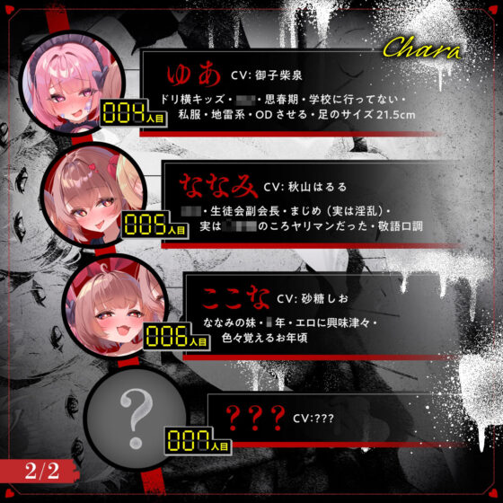 【無声喘ぎ×逆輪●×強●ハーレム】ヤリ部屋シェアチンポ2〜思春期J◯編〜【数珠繋ぎ】