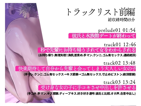 【オホ声】彼氏はいるけど男慣れしてない大人しい女の子を寝取ったら即堕ちしたのでメスをわからせる音声 [夜のあいだに。] | DLsite 同人 - R18