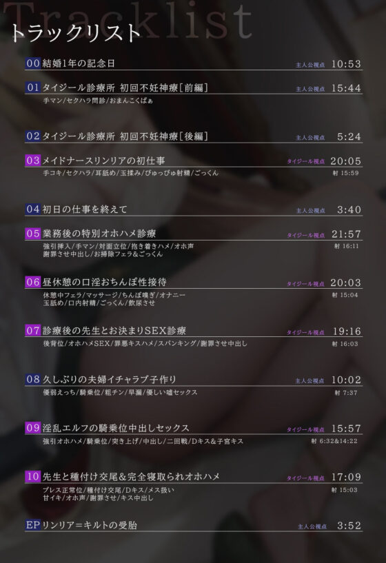 【NTR/寝取り】新妻エルフ リンリアの愛妊淫療 〜ランドガルト城下町の寝取られ診陵館〜(クロんりーわん) - FANZA同人