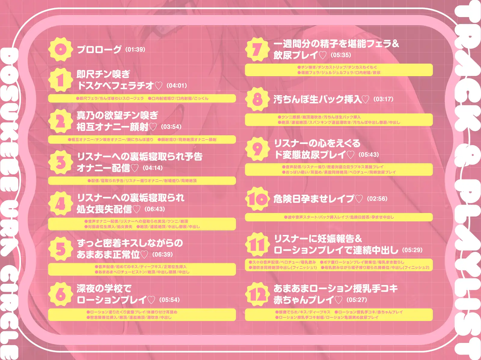 【短時間早抜きGirls♡】ドスケベ裏サークル4～大人気淫乱配信者♡真乃のショート音声集～ [あくあぽけっと] | DLsite 同人 - R18