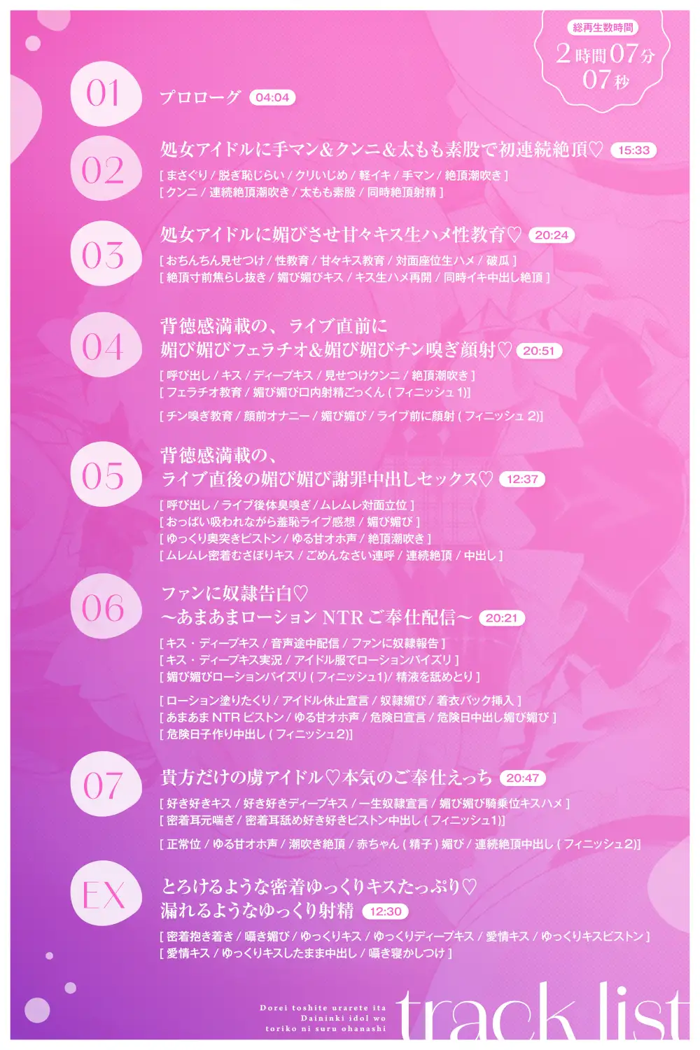 【媚び媚び性教育2】奴○として売られていた大人気アイドルを虜にするお話【キス大好き奴○】 [あくあぽけっと] | DLsite 同人 - R18