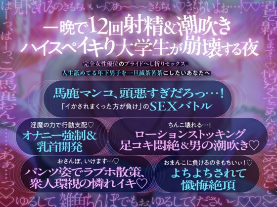 【理性崩壊♦️淫魔教育Ⅱ】Case.4 人生舐めてる性悪大学生を恥辱制裁。プライドずたずた腰へこピストン、大量射精。こんなの味わったらもう普通のセックス出来ない… [がるまにオリジナル(乙女)] | DLsite がるまに