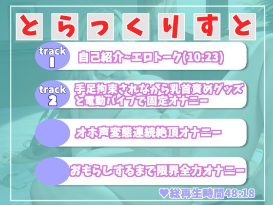 【オホ声】【目隠し&手足拘束でおもらしするまで限界オナニー】乳首責めグッズとバイブの固定オナでイキ狂うドMちゃんの拗らせ変態音声(ガチおな) - FANZA同人