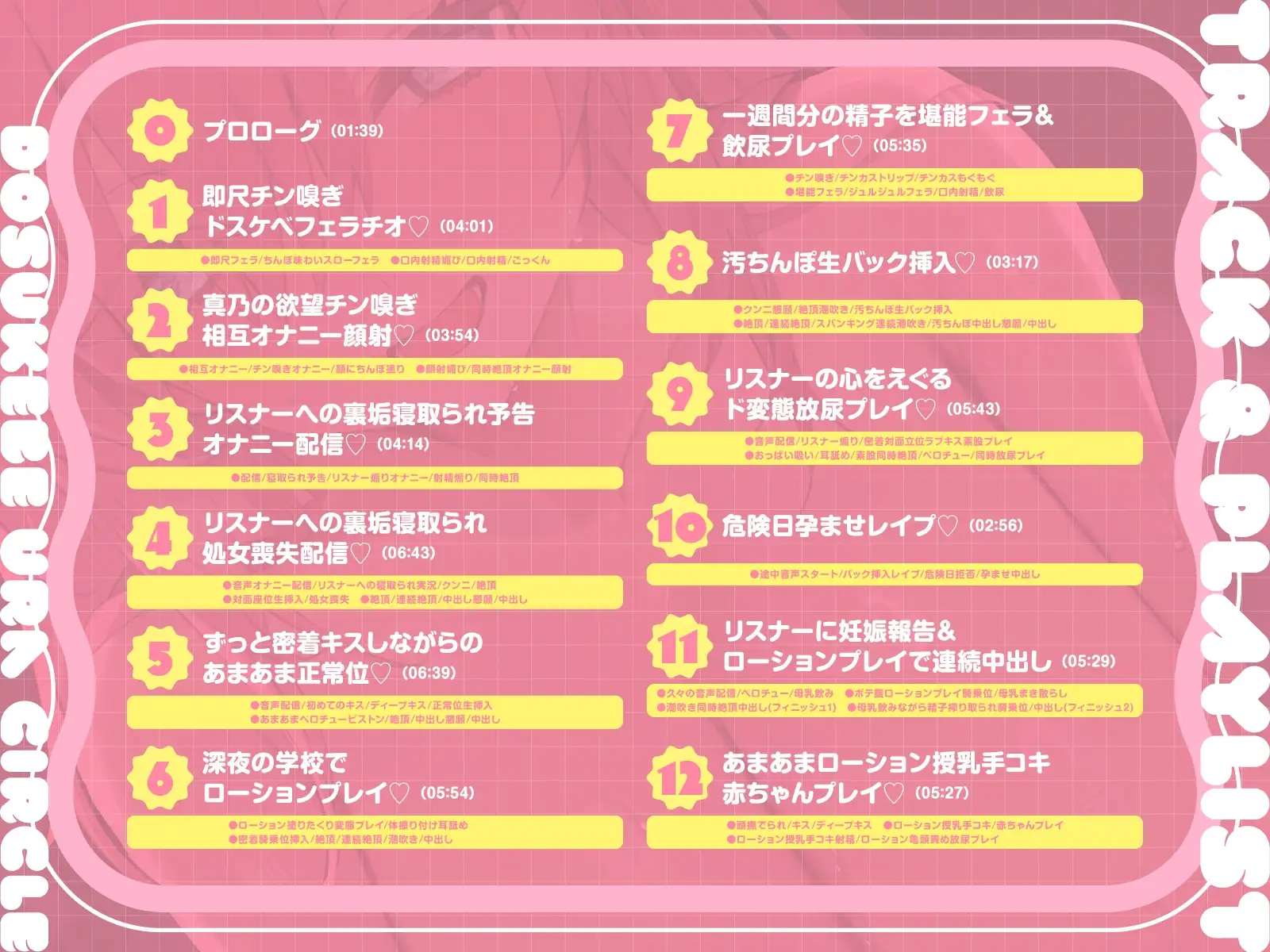 【短時間早抜きGirls♡】ドスケベ裏サークル4～大人気淫乱配信者♡真乃のショート音声集～ [あくあぽけっと] | DLsite 同人 - R18