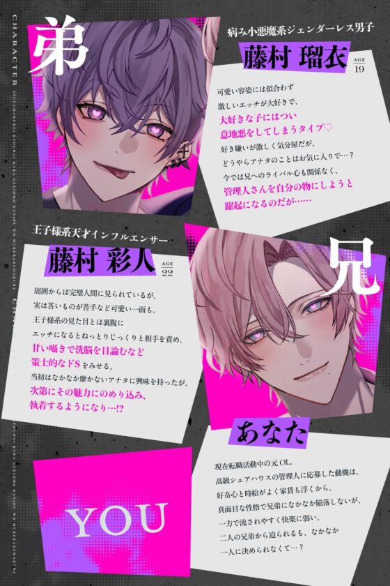 執着系兄弟からもっと激重感情を向けられる監禁調教レ○プ〜君はヤンデレシェアハウスの管理人さん2〜