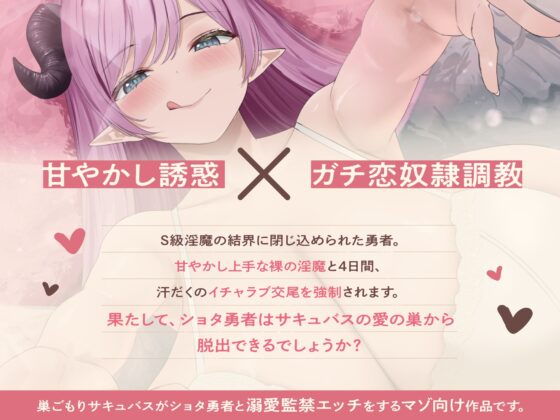 ★3/26まで限定特典★甘やかし巣ごもりサキュバスの甘々密室ガチ恋奴○調教【わる～い溺愛淫魔がショタ勇者と汗だく監禁エッチをして、甘えん坊の愛玩動物に堕とす話】 [悪女名鑑(常世常闇所々)] | DLsite 同人 - R18