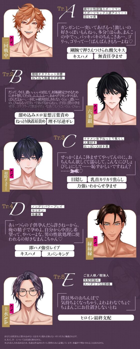 モラル卒業 （はーと）輪●願望（はーと） -悪癖男5人と女1人（私）の中出し交尾の記録-