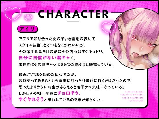 【オナペット調教×全編オホ声】軽い気持ちでパパ活始めた少女をオナペットにする話