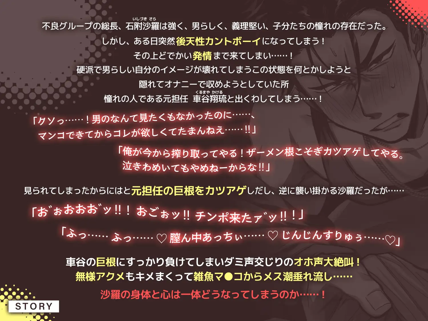 あ！?おめぇはもう俺のセンコーじゃねぇだろが！！～後天性カントボーイ総長はイライラ雌マ〇コに愛情たっぷり注がれて絆される～ [diamant] | DLsite がるまに